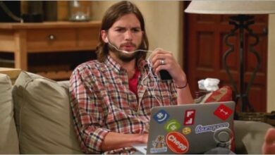 Photo of ‘He needs to work on being funny’: Ashton Kutcher draws mixed reviews for Two and a Half Men début as 28 million viewers tune in