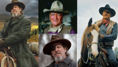 Photo of John Wayne or Jeff Bridges, who plays the role of Rooster Cogburn well?