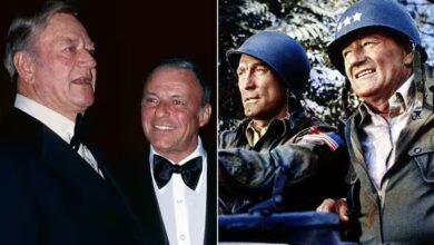 Photo of Frank Sinatra and Kirk Douglas’ amazing kindness to John Wayne weeks before Duke’s death
